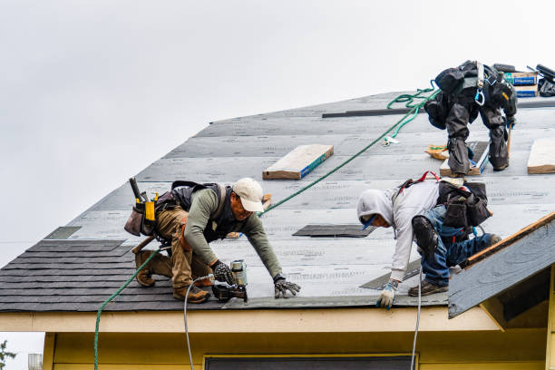 Professional Gutter Installation technician working in Morgan Hill, CA